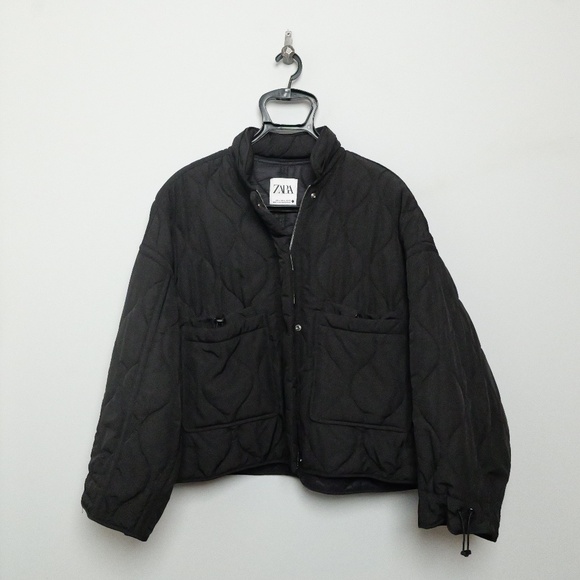 Zara quilted jacket with hidden hood - Picture 1 of 7